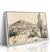 White Framed Canvas image 1