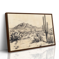 Brown Framed Canvas image 1