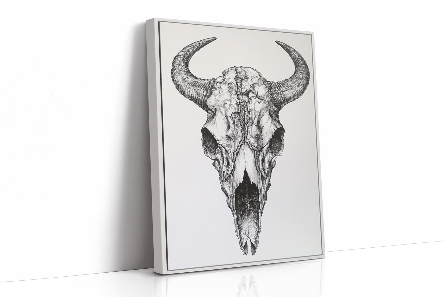 White Framed Canvas image 1