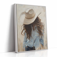 White Framed Canvas image 1