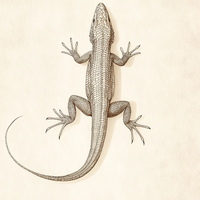Gallery image 10 for Desert Dweller – Vintage Lizard Scientific Illustration Print