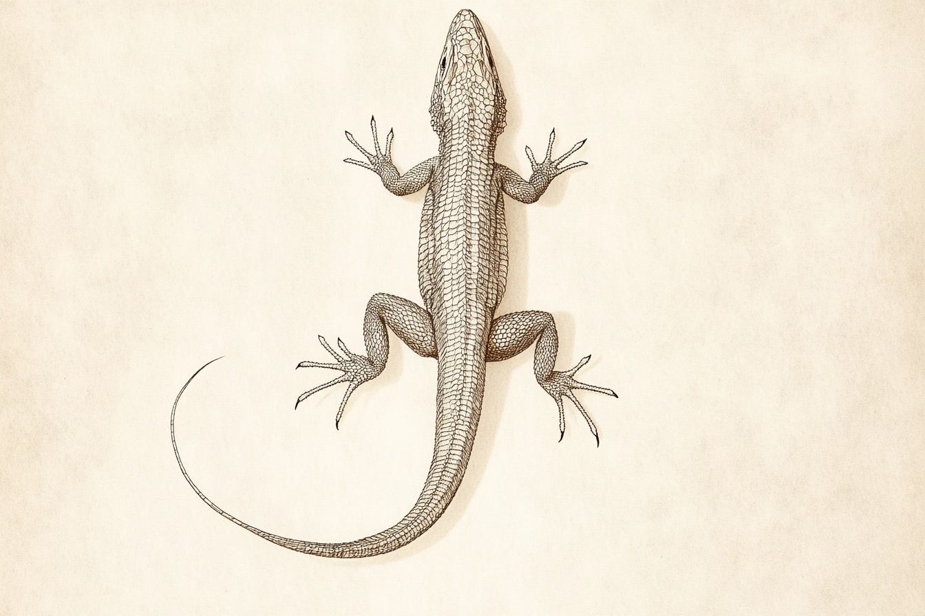 Gallery image 10 for Desert Dweller – Vintage Lizard Scientific Illustration Print