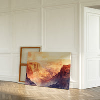 Gallery image 6 for Grand Solitude – Watercolor Canyon Sunset Landscape Print