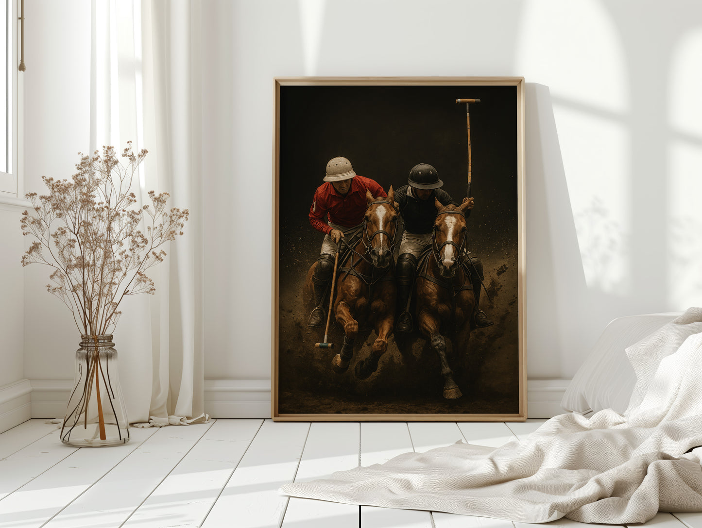 Gallery image 3 for Grit & Grace – High-Speed Polo Match Wall Art