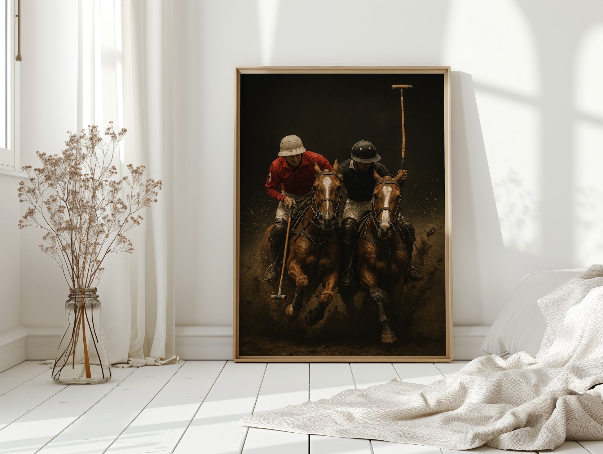 Gallery image 3 for Grit & Grace – High-Speed Polo Match Wall Art