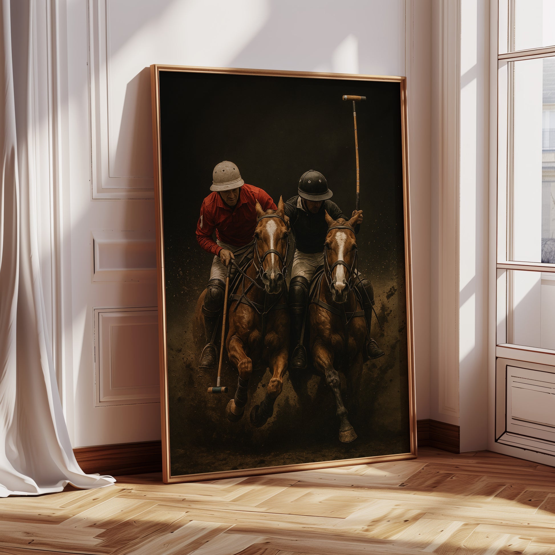 Gallery image 7 for Grit & Grace – High-Speed Polo Match Wall Art