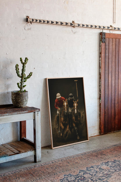 Gallery image 9 for Grit & Grace – High-Speed Polo Match Wall Art