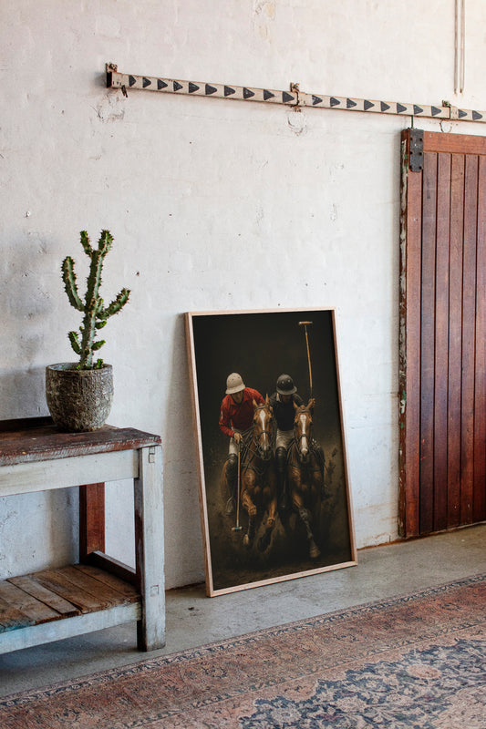 Gallery image 9 for Grit & Grace – High-Speed Polo Match Wall Art