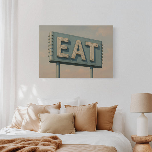 Gallery image 6 for Vintage Americana – “EAT” Roadside Diner Sign Wall Art