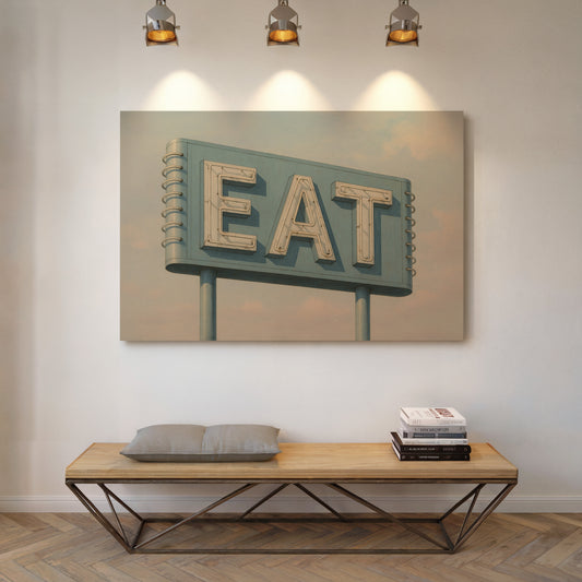 Gallery image 13 for Vintage Americana – “EAT” Roadside Diner Sign Wall Art