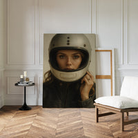 Gallery image 14 for Vintage Moto Muse – Retro Helmet Portrait Print