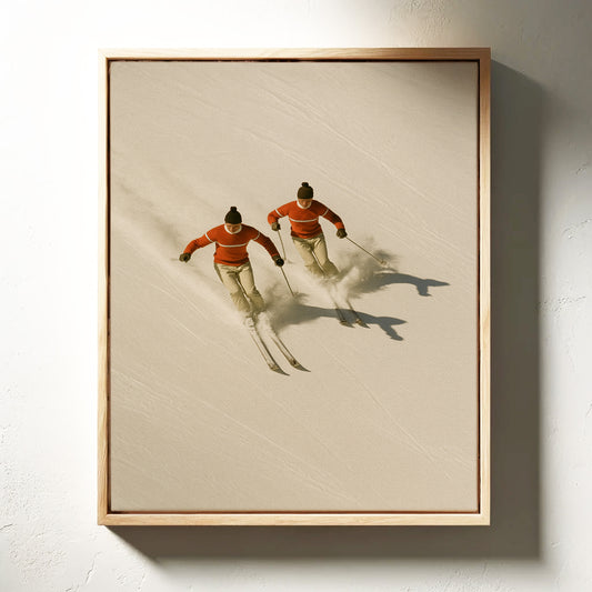 Gallery image 2 for Après-Ski Style – Vintage Skiers Wall Art Print