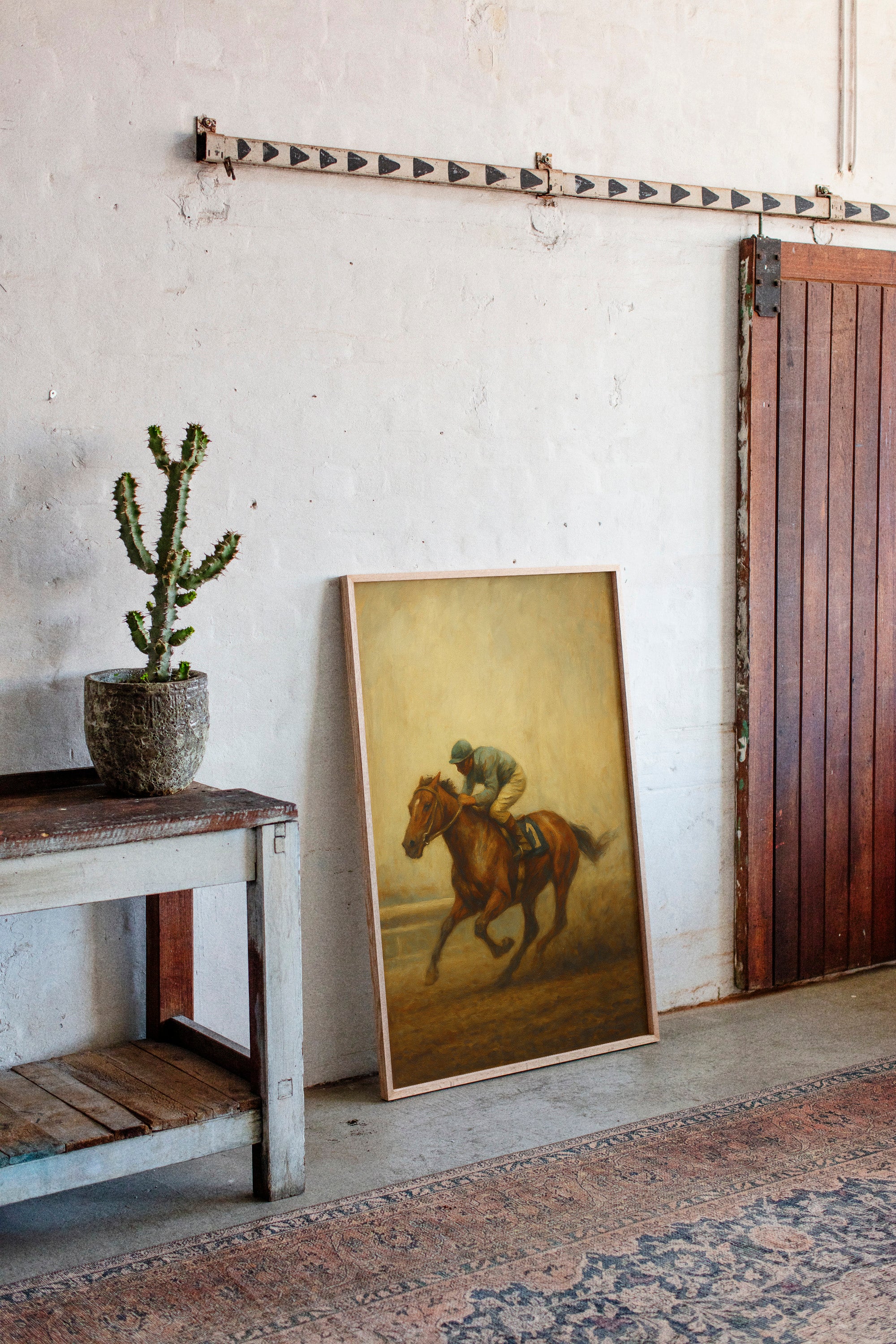 Gallery image 15 for “Final Stretch” – Vintage Horse Racing Oil Painting Print