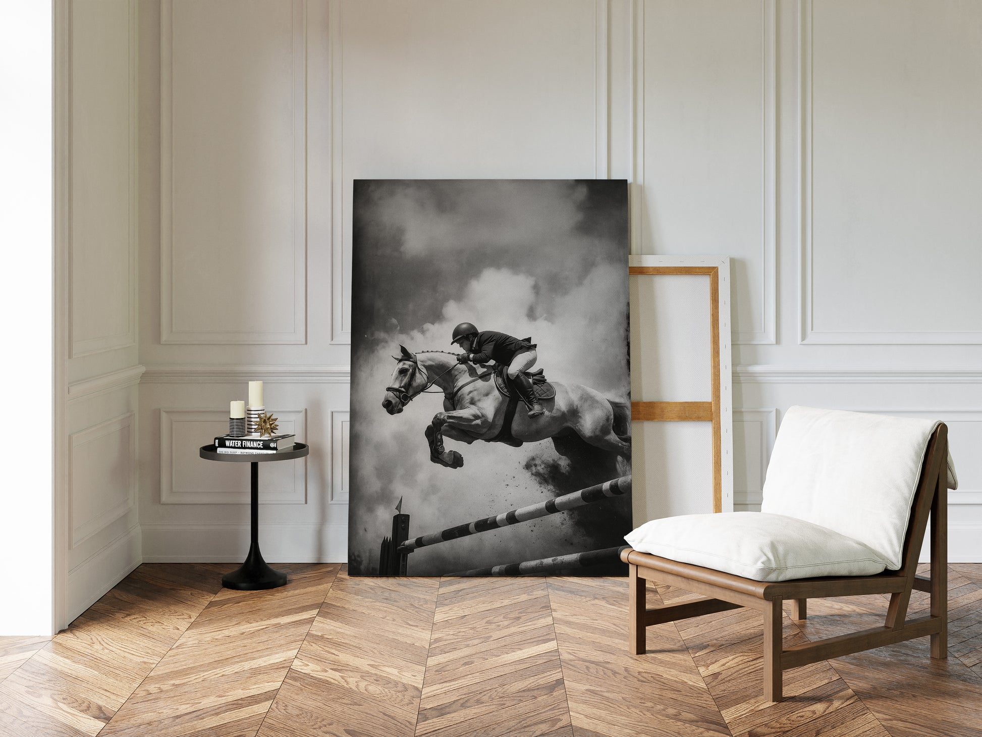 Gallery image 14 for “Airtime” – Black & White Show Jumping Photography Print