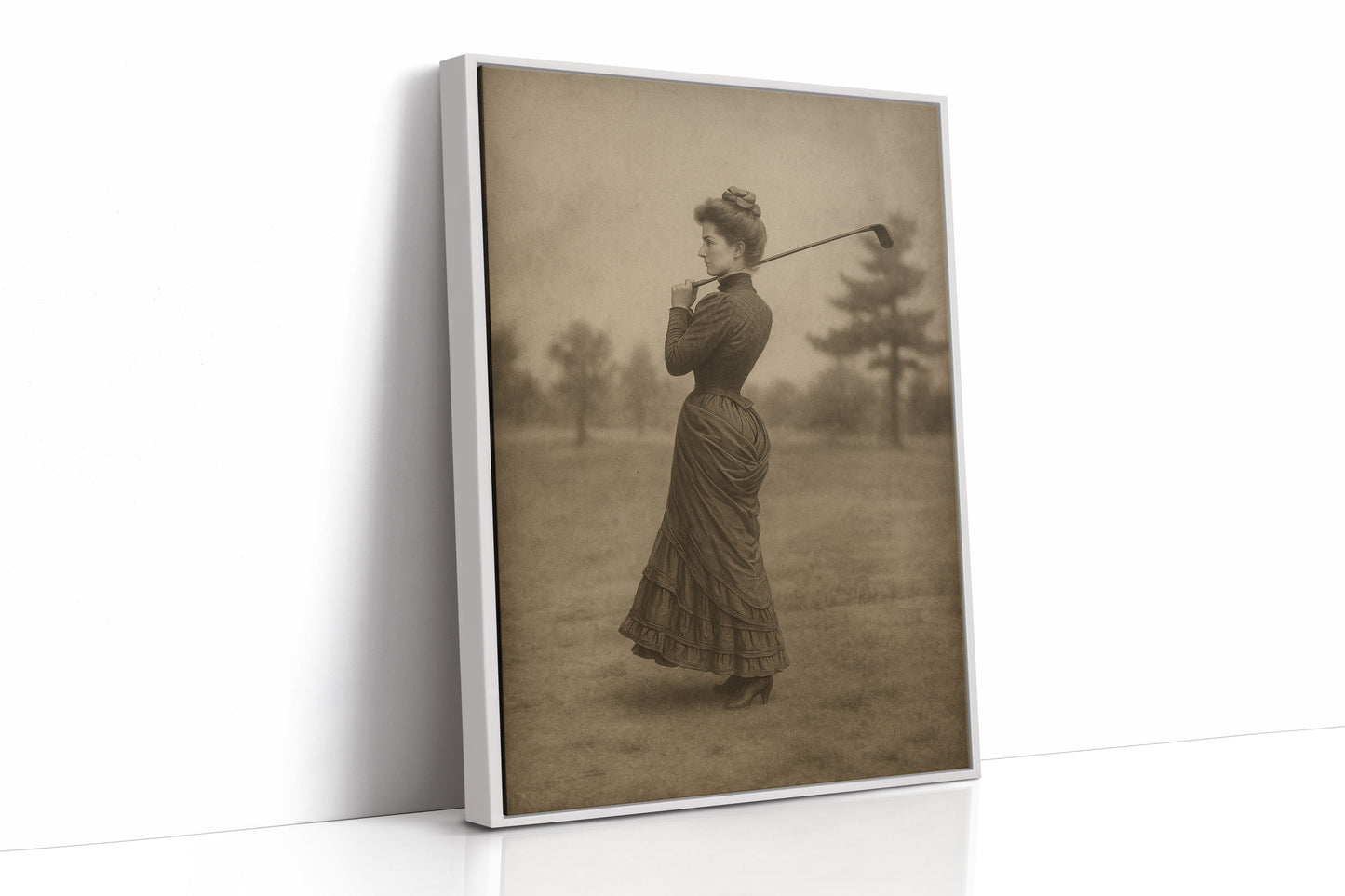 White Framed Canvas image 1