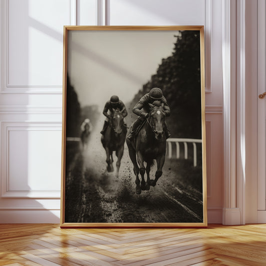 Gallery image 1 for “The Final Stretch” – Vintage Horse Racing Fine Art Print