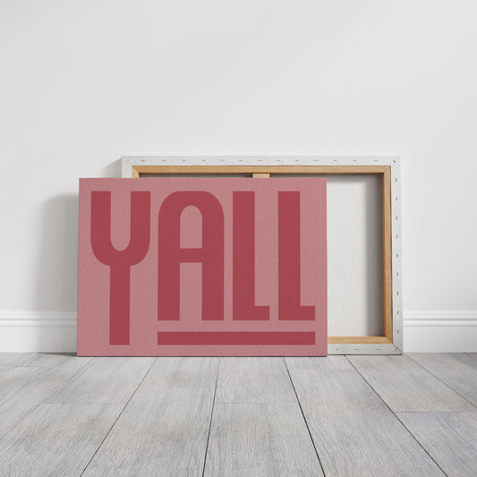 Yall Southern Charm Print in Pink