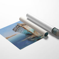 Weathered Vessel Rests In Stillness