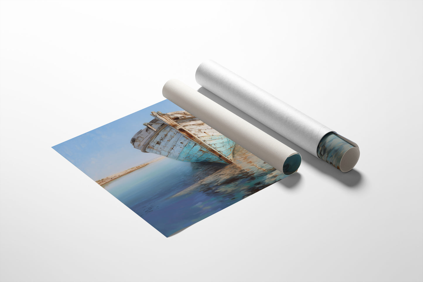 Weathered Vessel Rests In Stillness