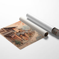 Autumn Maple Graces Ancient Streets