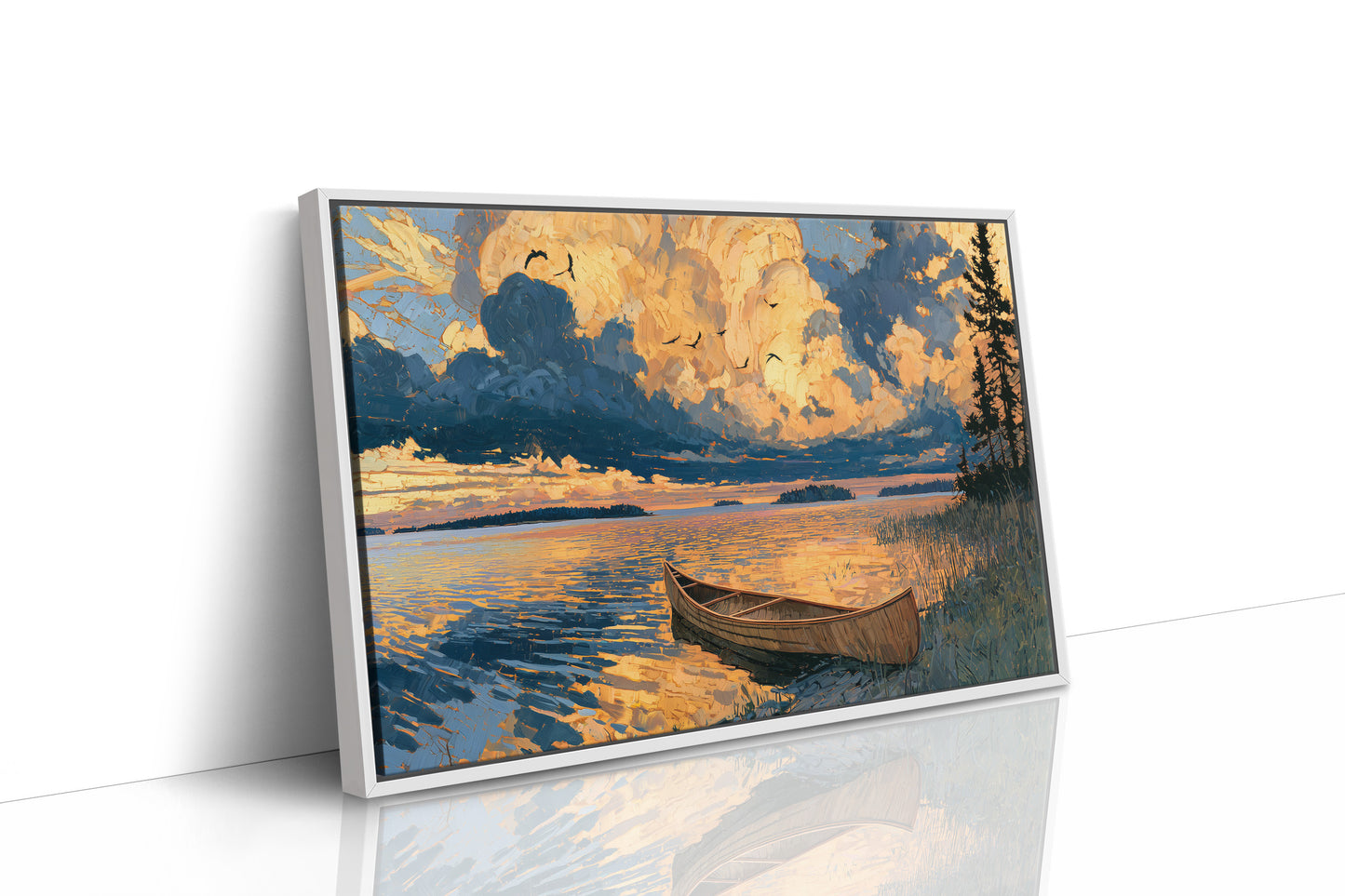 Canoe, Sky on Fire