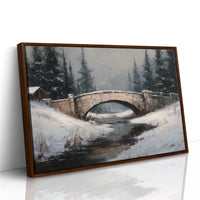 Winter Crossing at Dusk