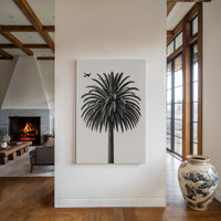 Palm Crown and Passing Plane