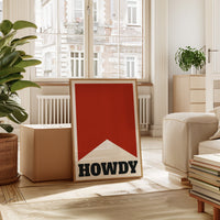 Howdy Western Banner Print