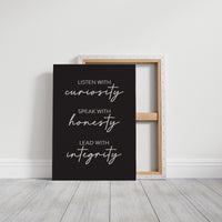 Listen Speak Lead With Integrity