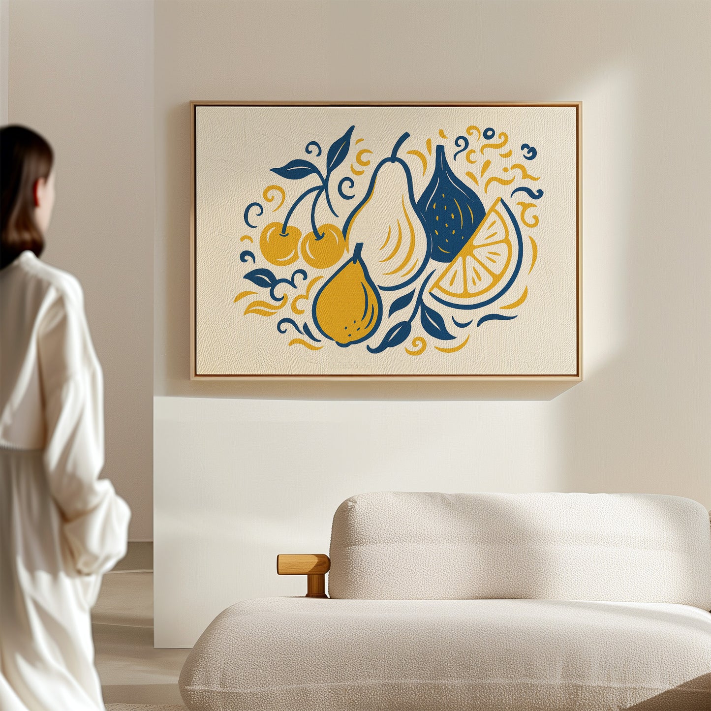 Mediterranean Kitchen Dances In Blue