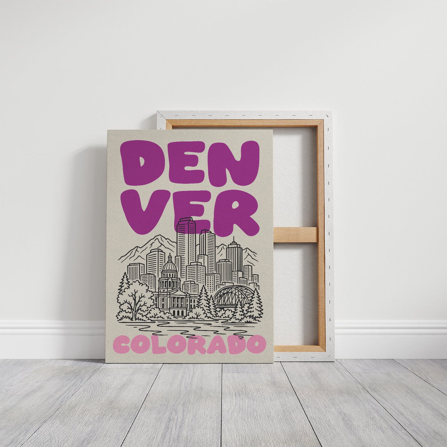 Denver, Bubble Letter Skyline
