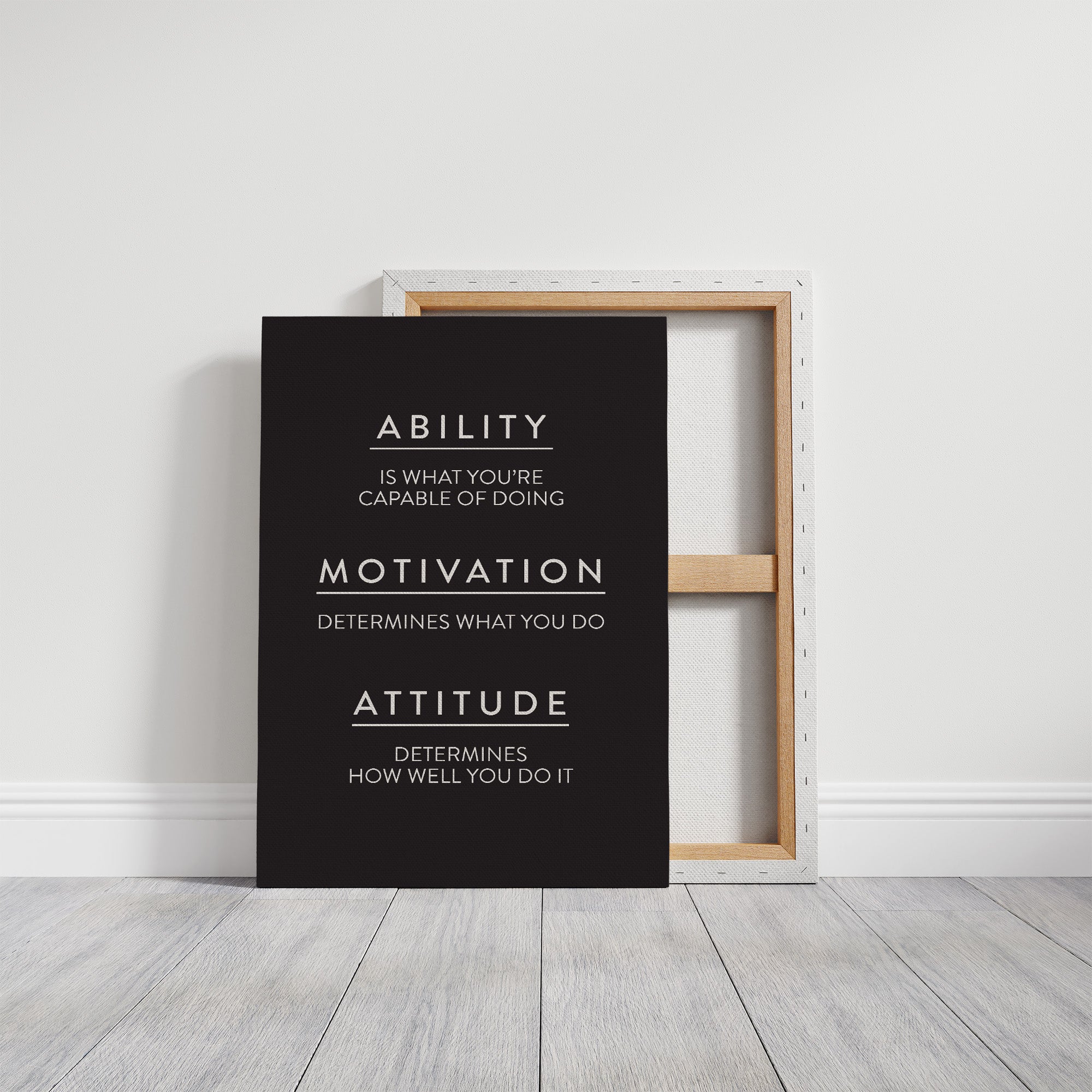 Ability Motivation Attitude Quote