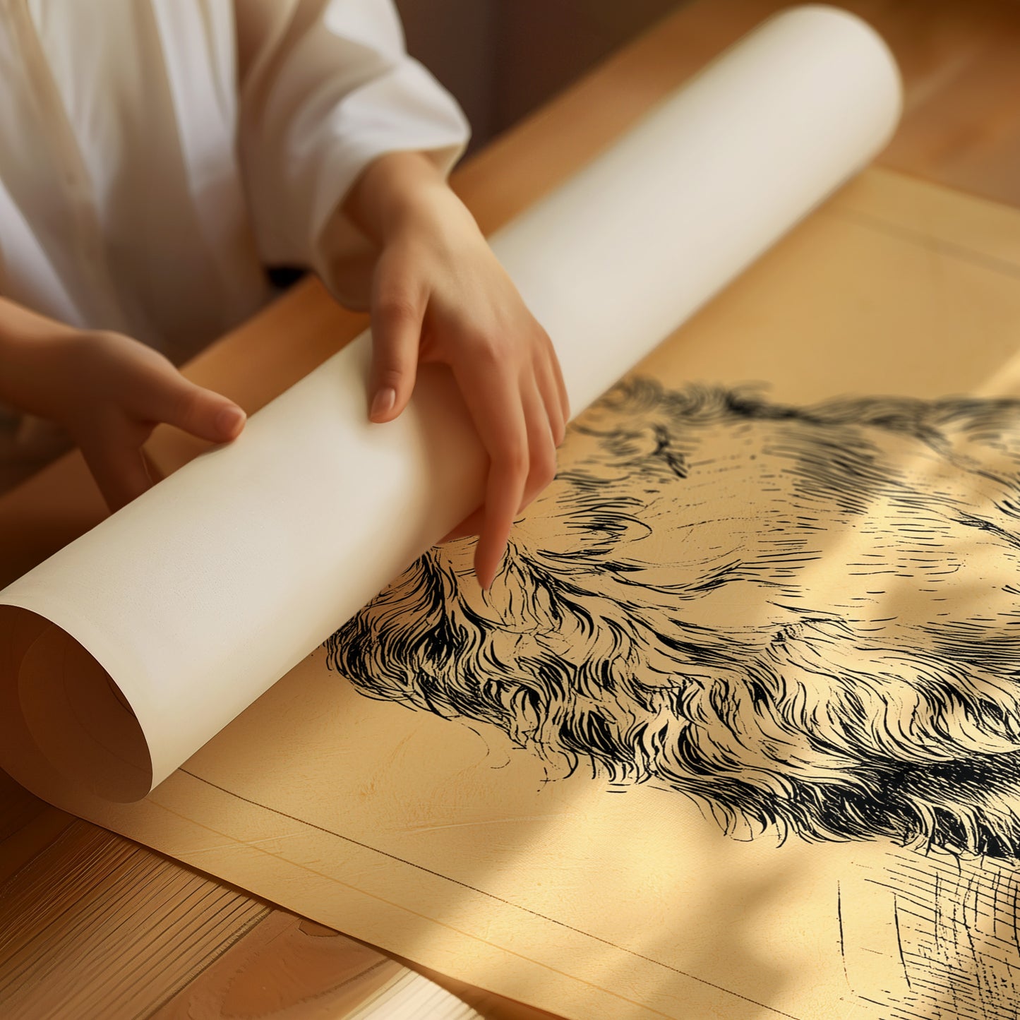 The Good Old Boy: Vintage Setter Sketch