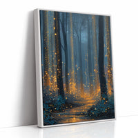 Fireflies Dance Through Midnight Woods