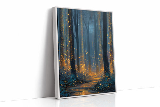 Fireflies Dance Through Midnight Woods