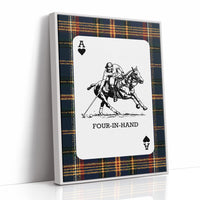 Ace of Hearts: Navy Tartan Polo