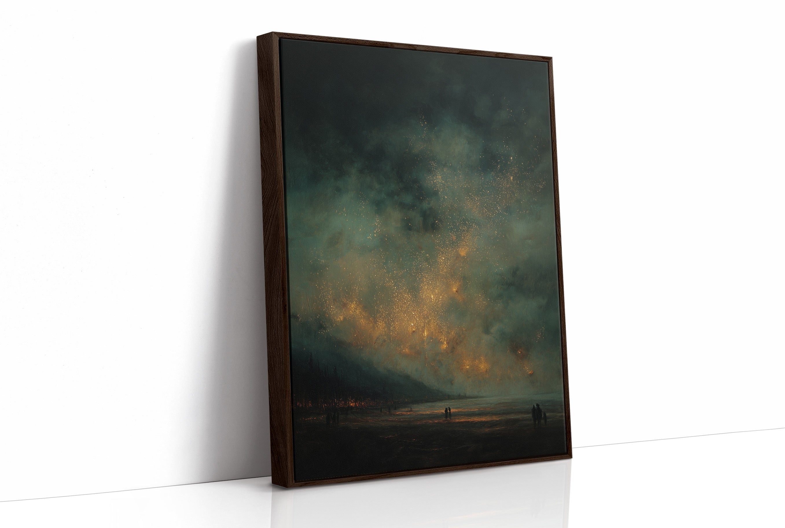 Embers Glow Across Distant Shore