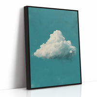 Solitary Cloud in Teal Sky
