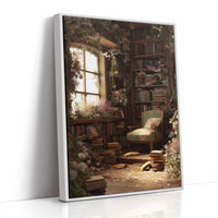 Forgotten Library Blooms In Light