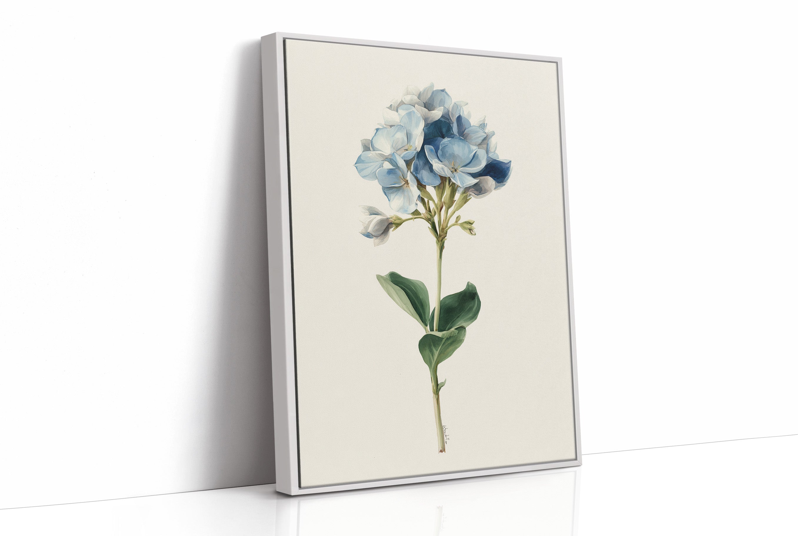 Azure Whispers in Botanical Elegance