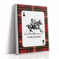 King of Hearts: Red Tartan Polo