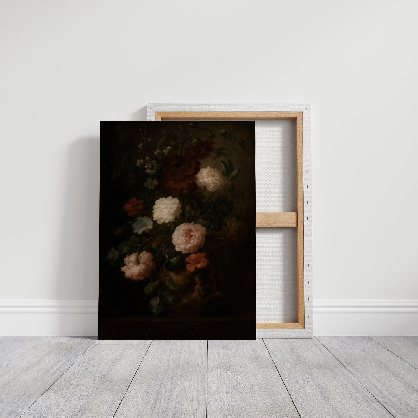Baroque Vase of Blushing Petals