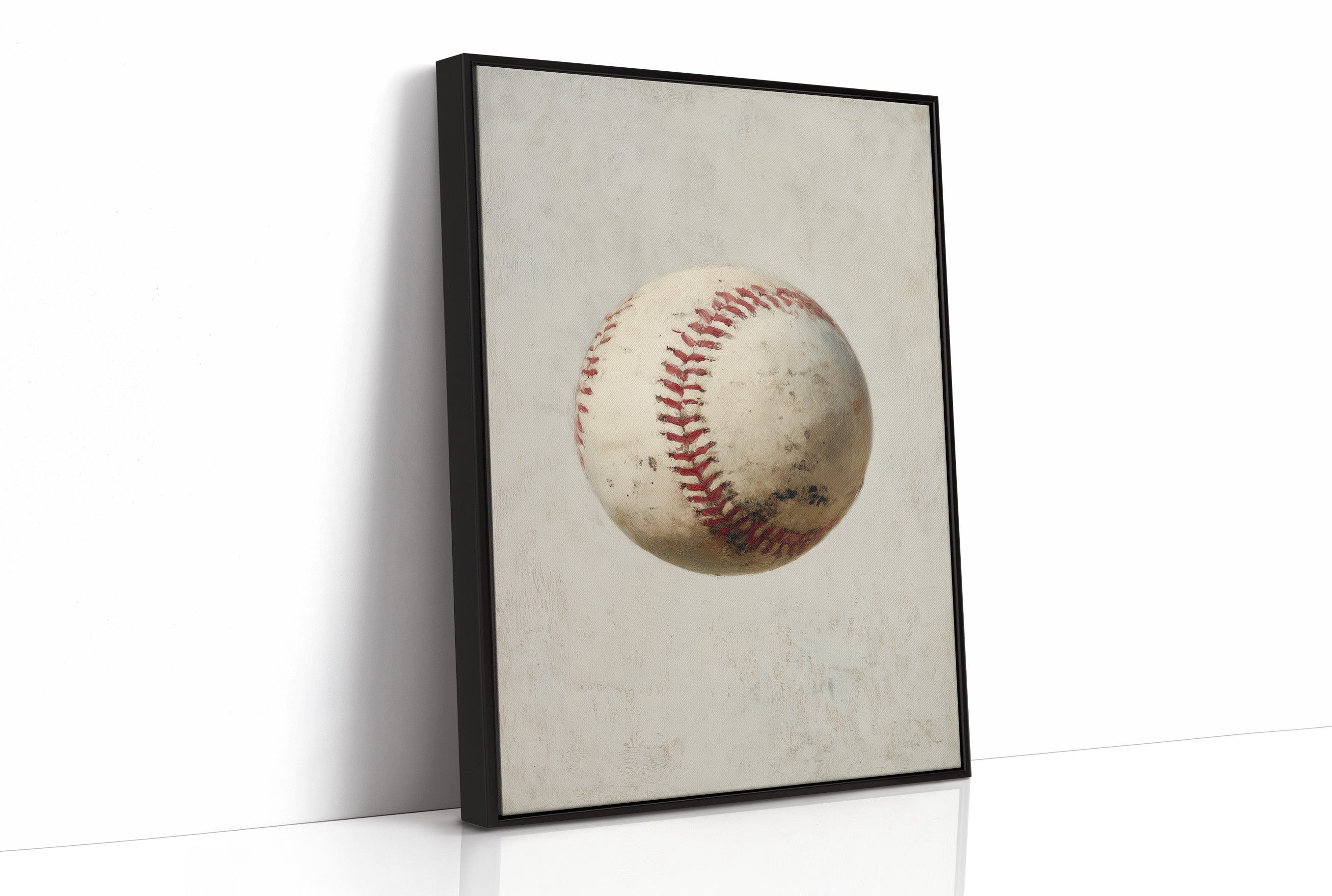 Vintage Baseball in Neutral Tones