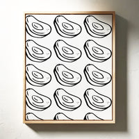 Avacado Dance In Black Lines