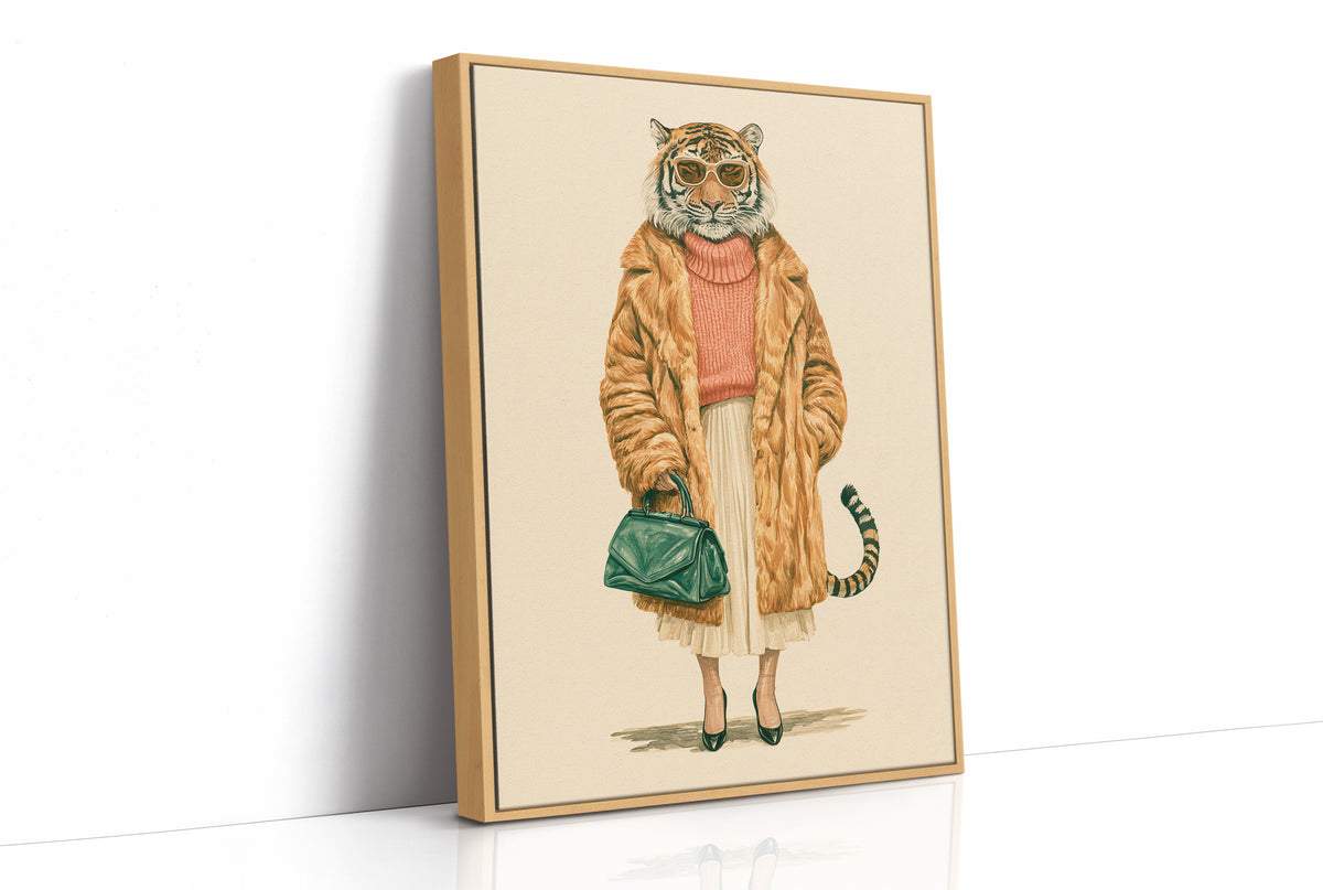 Tiger in Faux Fur: The Fashion Week Regular