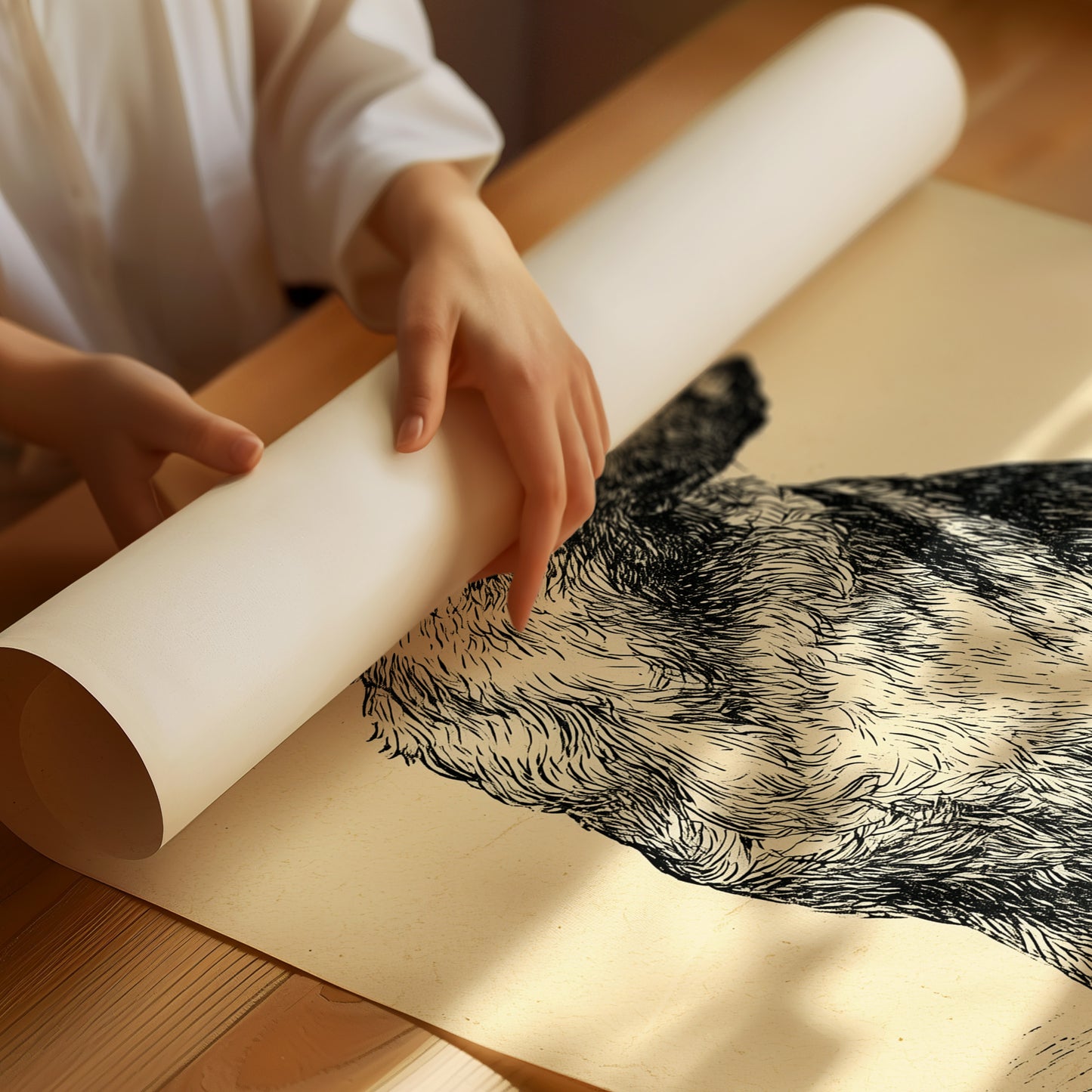 Ever Alert: Vintage Shepherd Sketch