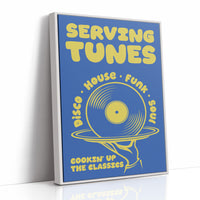 Serving Tunes: Cobalt Bubble Letters
