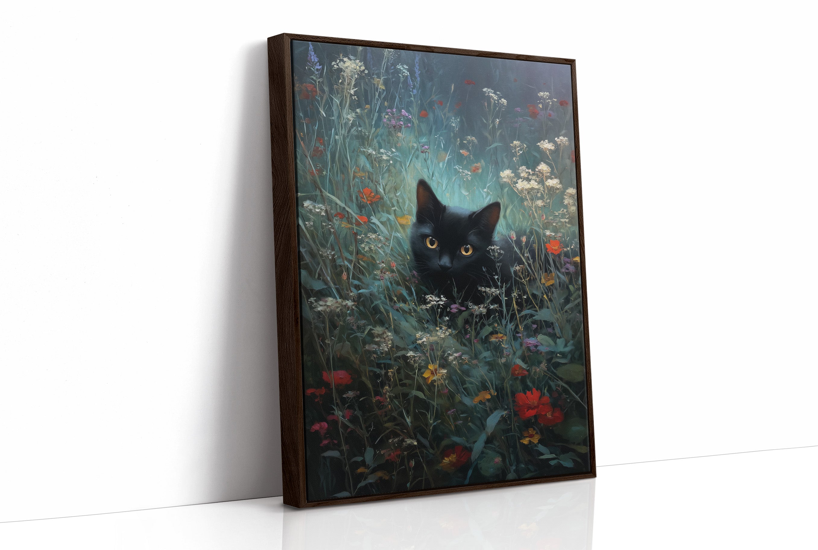 Midnight Prowls Among Wildflowers