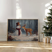 Winter Friends Share Forest Secrets