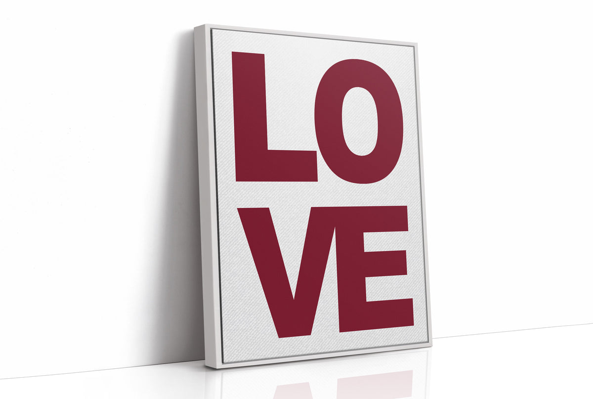 Love in Bold Block Type